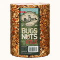 Mr. Bird Bugs, Nuts & Fruit Cylinder, 1-Pack, 4 lbs 2 oz | Wild Bird Seed For Outside Feeder | Premium Blend of Mealworms, Sunflower Hearts & Cranberries | No Mess, No Melt - size: 1 Pack