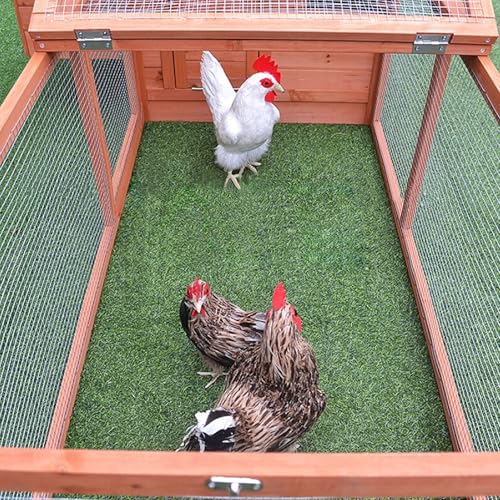 kathson 2 Pcs Large Chicken Nesting Pads,11.8 X 23.6 in Cuttable Artificial Grass Rug Carpet Washable Synthetic Turf Mat Nest Box Bedding Liners for Egg Laying Pet Garden Lawn Indoor Outdoor - size: 2 Pcs