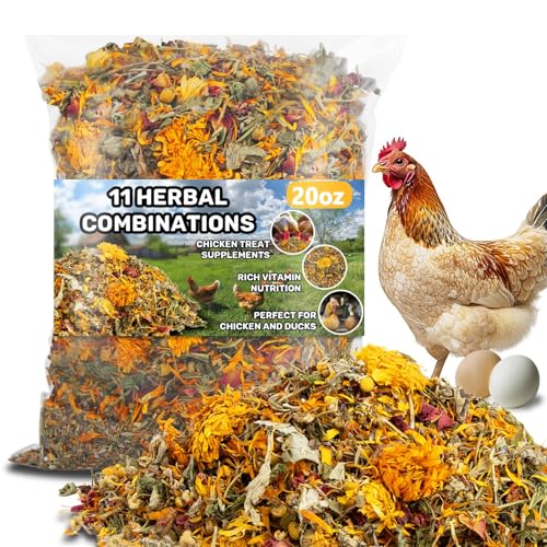 MAQIHAN 20oz Chicken Nesting Herbs - Dried Poultry Herbs for Coop Boxes | Natural Bedding Decor for Hens, Ducks, Laying Areas, Box Pads, Habitat Refresher, Winter Supplies, Vacuum Packed - size: 1.25 Pound (Pack of 1)