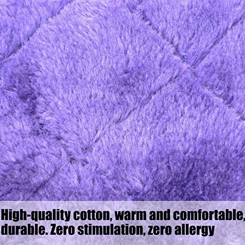 Winter Warm Bird Nest House Shed Hut Hanging Hammock Finch Cage Plush Fluffy Birds Hut Hideaway for Hamster Parrot Macaw Budgies Eclectus Parakeet Cockatiels Cockatoo Lovebird (S, Purple) - color: Purple, size: S