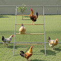 Chicken Roosting Perch - Heavy Duty 4-Tier Metal & Wood Chicken Roost Bars, Large Coop Accessory - Easy Install (55" L x 40" W) for Backyard Poultry, Hens & Farm Pens | Large Coop Accessory 4-Tier - Easy Install (55" L x 40" W) for Backyard Poultry, Hens