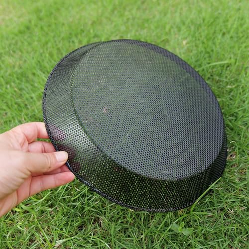 2pcs Metal Round Bird Feeders Tray, Wild Birds Seed Feeder, Mesh Tray Outdoor Accessory for Humming Bird Feeders Station - color: Metal Tray(28CM)*2
