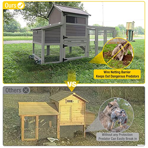 Aivituvin Chicken Coop Chicken Wire Netting Barrier Poultry Fence Keep Your Flock Safe from Predators