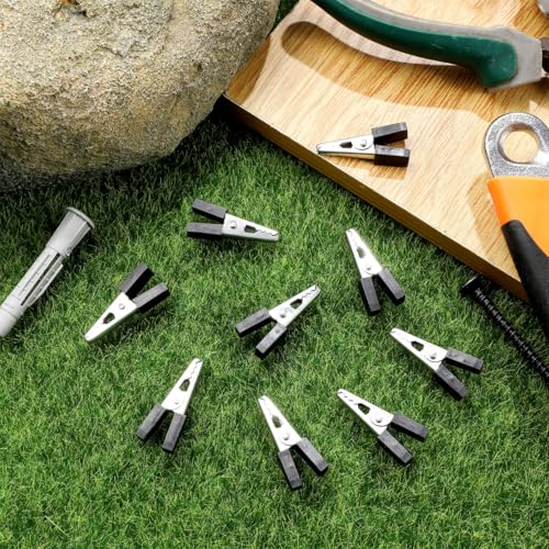 Totority Bird Cage Clips 20Pcs Heavy Duty Iron Safety Door Lock, Escap-Proof Cage Trigger Hooks for Parakeets, Parrots, Lovebirds & Small Animal Enclosures, Rust-Resistant Pet Accessories