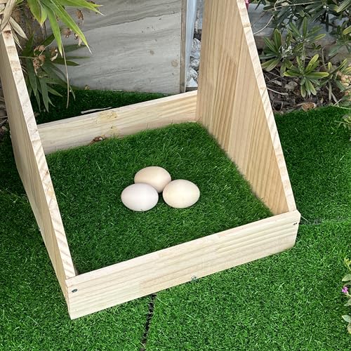 8 Pack Chicken Nesting Pads-12×12",Washable Thicken Artificia Grass Nesting Box Liners Pee Pads Reusable Laying Eggs Bedding for Chickens Coop Pet Outdoor Indoor