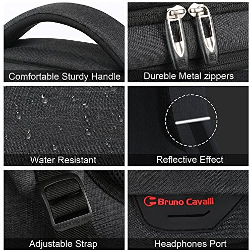 Laptop Backpack,Business Travel Anti Theft Slim College Backpack | Water Resistant Durable Computer Bag Gift for Women & Men Fits 15.6 Inch Laptop and Notebook - Black - color: Black, size: 15.6 Inch, style: Laptop