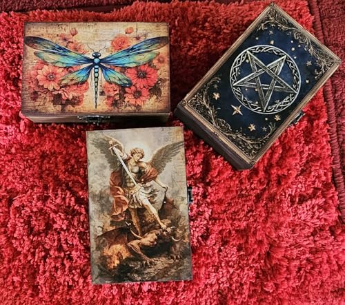 RK Collections Trinket Boxes Small Jewelry Keepsake Box (Saint Michael Archangel) - style: Saint Michael Archangel