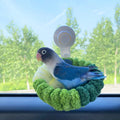 Portable Suction Cup Bird Perch Nest for Travel Car Window Glass, Warm Bird Sleeping hut Snuggle Bed for cage (Green Combo, L) - size: L