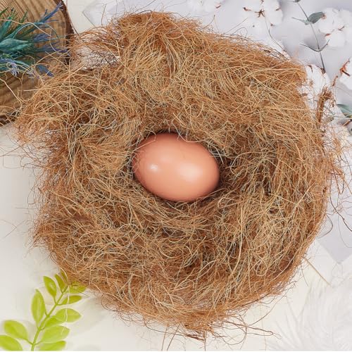 CREATCABIN 50g Coconut Fiber for Bird Nest Loose Birds Bedding Substrate Natural Bird's Nest Warming Accessories Canary Finch Parakeet Hummingbird Nesting Material Silk for Cage Gardens Tree Trunks