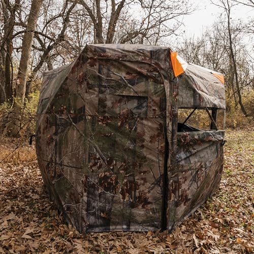 Barronett Blinds® Grandview, See-Through Hunting Blind, View-Through Fabric, Silent Shooting Windows, Bloodtrail™ Backwoods, 104" x 104" x 82", GV450BW