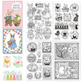 CHGCRAFT 4 Pcs Easter Theme Pattern Clear Stamps Easter Bunny and Chicken Silicone Stamp Seal for DIY Scrapbooking and Card Making Paper Craft Decor 6.3 × 4.3 Inch - style: Easter Theme