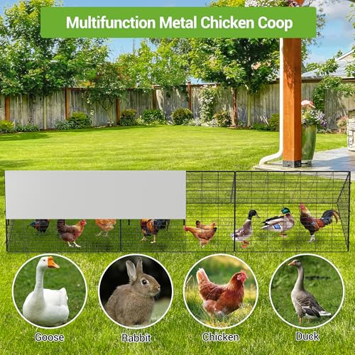 Chicken Run Tunnel for Yard & Outside | Outdoor Chicken Run Tunnel for Yard, Also for Ducks & Rabbits, Outside Chicken Tunnel
