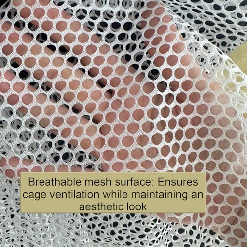 Cage Cover, Ventilated Mesh Top for C&C Midwest Guinea Pig Cage, Breathable & Escape-Proof Small Animal Enclosure Lid with Secure Clips for Rabbits（Not Include cage） (24inx47in Cage Cover) - color: 24inx47in Cage Cover