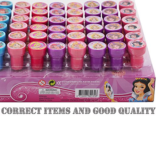 Princess Disney 10 Assorted Self Inking Stampers Party Favor