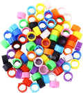 100 Pcs Multicolor Poultry Leg Rings, 10 Colors Poultry Foot Rings Bird Identification Leg Bands Clip-on Rings for Birds, Ducks and Chickens Diameter Poultry Feeding and Watering Supplies 8mm