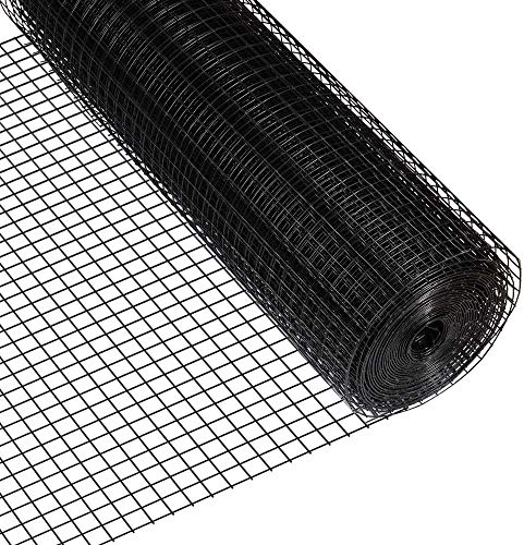 Fencer Wire 16 Gauge Black Vinyl Coated Welded Wire Mesh Size 0.5 inch by 1 inch (3 ft. x 50 ft.) - size: 3 ft. x 50 ft.