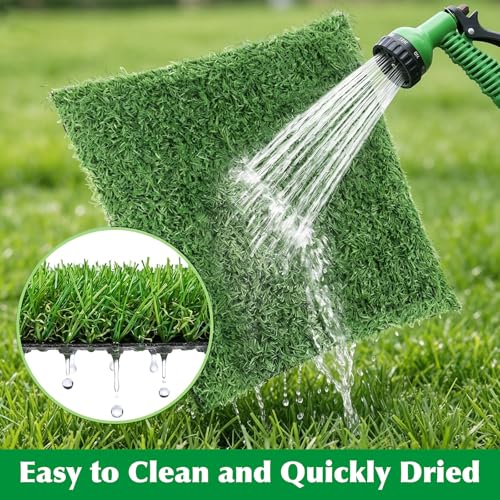8 Pack Resuable Chicken Nesting Box Pads, Washable Artificial Grass Chicken Nesting Pads for Protecting Eggs, Green Chicken Laying Pads for Hens