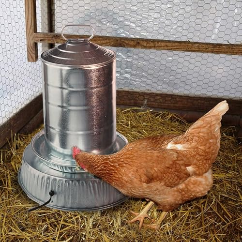 Farm Innovators 125 Watt Heated Base for Double Wall Metal Poultry Founts with 35 Degrees Fahrenheit Temperature and Below, Metallic | For outdoor use with double wall metal founts, prevents water from freezing in temperatures as low as 10° F (-12° C)