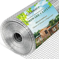 Gbekery Hardware Cloth 1/2 inch 48in x 80ft 19 Gauge, Hot-dip Galvanized After Welding Chicken Wire Fence Roll Garden Plant Welded Metal Wire Fencing Roll, Rabbit Cages Snake Fence - color: Silver, size: 1/2 inch 48in x 80ft