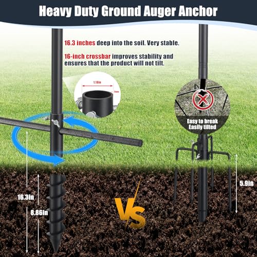 Bird House Pole, 102" Adjustable Bird Feeder Pole with Stand Stake, Heavy Duty 1.2 Inch Diameter Metal Bird Mounting Pole for Yard Garden Outdoors Park, Bluebird, Hummingbird, Black - size: 102 Inches