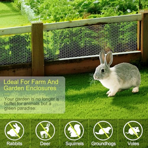 Chicken Wire Fencing, 16.5 Inch x 60 Ft Chicken Wire Mesh for Garden Plants | 24 Rifny 1 Inch Mesh, Hexagonal Galvanized Metal Poultry Wire Netting Roll, for Chicken Coop Rabbit Dogs Barrier - size: 16.5 x 720 Inches-1 Inch Mesh