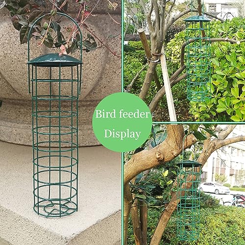 Suet Ball Bird Feeder Outdoor Hanging Metal Wire Wild Bird Feeder Fat Ball Food Feeder (1)