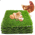 PINVNBY Washable Chicken Nesting Box Pads 6 Pcs Reusable Hens Nest Bedding Artificial Grass Rug Carpet Fake Synthetic Turf Mat for Chickens Coop Garden Lawn Indoor Outdoor(12 x 12 x 0.78 Inches) - size: 【Green|6 PCS】