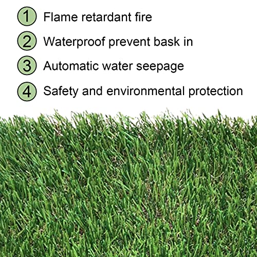 Chickens Nesting Box Pads 6 Pcs Washable Fake Turf Mats Grass Carpet Reusable Hens Nest Boxes Pad Chicken Coop Bedding for Laying Eggs (12 x 12 x 0.78 Inches) - color: 【Green】