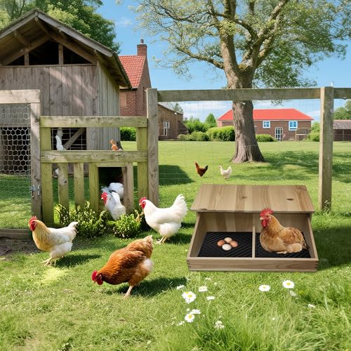 Nesting Pads for Chicken Coop - Chicken Nesting Pads for Laying Eggs 4 Pack, Washable & Reusable Chicken Coop Accessories, Black
