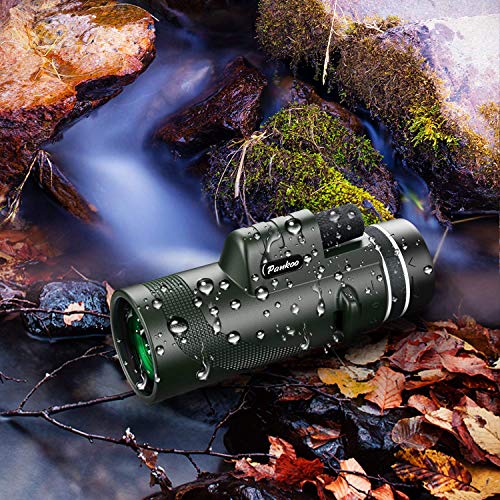 40X60 Monocular Telescope, High Power Monocular for Adults with Phone Adapter& Tripod& Hand Strap, Low Night Vision Monocular, Equipped with BAK4 Prism for Bird Watching and Traveling Concert - size: 40×60