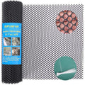 Pet Proof Barrier Net, Black Plastic Chicken Wire Mesh Fencing 15.7IN x 6.56FT, Balcony Cat Safety Net & Garden Snake Barrier, Heavy Duty Protection for Chicken Coops, Rabbit Hutches, Dog Kennels - color: Black, size: 15.7 IN * 6.56 FT