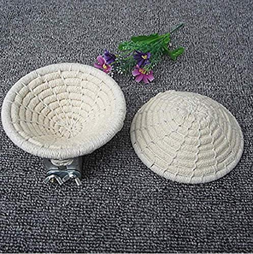Handmade Cotton Rope Bird Breeding Nest Bed for Budgie Parakeet Cockatiel Parakeet Conure Canary Finch Lovebird and Small Parrot Cage Hatching Nesting Box (Cotton Rope)