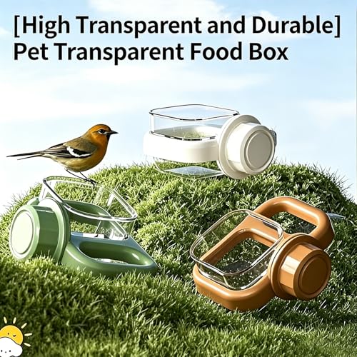 Bird cage Feeder,Bird cage Food Bowls,Parrot Feeder,Bird Feeding,Dish Water Cups,Stand Hanging Parakeet Food Container,Bird Food Bowl for cage,Food and Water Bowls,for Birds or Budgie Parrot