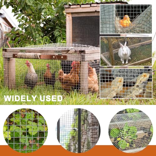 Hardware Cloth 1/2 inch 16inx30ft 21GA, Hot-dip Galvanized After Welding Chicken Wire Fencing, Poultry Farming, Garden Fence,DIY Production, Tree Protection, Groundhog-Proof, Rabbit Wire. - size: 16inx30ft