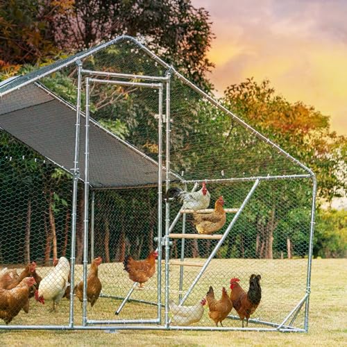 PETSFIT Square Chicken Roosting Perch, 55"x40", 8-10 Chickens | Solid Fir Wood,Chicken Perch for Backyard Farms, Coops, Encourages Exercise and Natural Behavior,Easy Assembly and Clean - size: 55.0"L x 40.0"W x 2.5"H