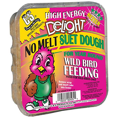 C&S High Energy Delight No Melt Suet Dough 11 Ounces,(Pack of 12) - style: High Energy 12-Pack