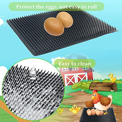 Washable Chicken Nesting Pads 6 Pack Chicken Coop Accessories, Pad for Duck, Chicken Coops Nesting Boxes, Cuttable and Reusable Egg Laying Mats for Coops Hen House Poultry Eggs Protecting, 14"x11.8"