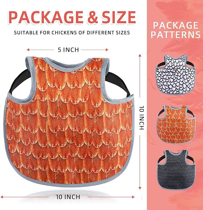 Chicken Saddles for hens, Chicken Hen Mating Saddle | Chicken Apron Back Protector for Hens With Adjustable Strap - color: Yellow