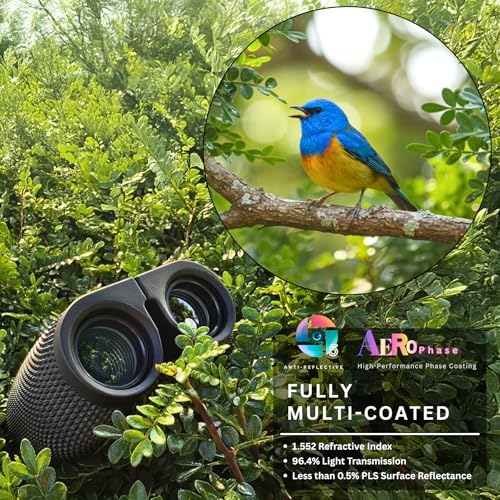 10x25 Compact Binoculars for Adults and Kids | Bird Watching, Travel, Cruise Ship, Sport Games, Theater, Concerts, Road Trip - color: Black, size: 10x25