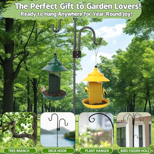 All-Metal Finch Feeder, Squirrel Resistant Nyjer Seed Bird Feeder Yellow | 2.5 lb capacity, powder-coated all-metal mesh resists squirrels and weather while keeping nyjer seed fresh and accessible. - color: Yellow, size: 2.5 LB