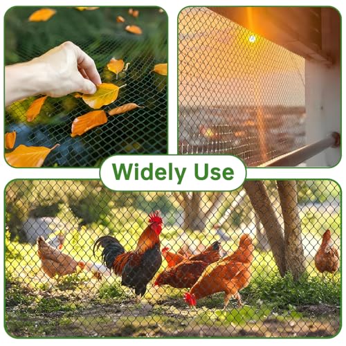 13x32FT Garden Bird Netting, Anti Bird Netting for Fruit Trees, 0.8" Mesh | Bird Netting for Garden, Netting for Garden Protection, Deer Netting, Deer Fence for Garden, 50 Cable Ties