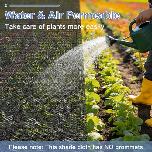LOVE STORY 6x12FT 55% Black Shade Cloth Sun Shade Net UV Resistant Mesh Tarp Plant Cover Sunblock Net for Garden,Greenhouse,Vegetables,Flowers | HDPE Fabric, Mesh Tarp without Grommets, Sunblock Net for Greenhouse, Sun Screen for Chicken Coops and Dog Ken