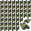 Jiuguva 50 Pack Binoculars Small Compact Binoculars with Neck Strap Camping Party Favors Nature Exploration Toys for Bird Watching, Hiking, Camping, Travel, Learning(Camouflage) - color: Camouflage