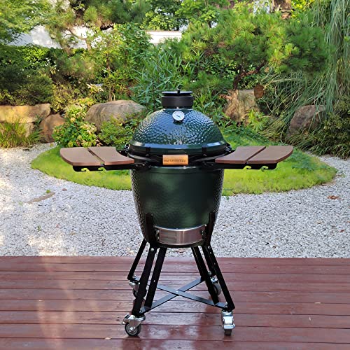 Side Shelves Big Green Egg Accessories, Composite 2 Slat Egg Mates for Large Big Green Egg with Folding Side Shelves Replacement Parts Grill & Smoker Accessories - size: L2 Side Shelves