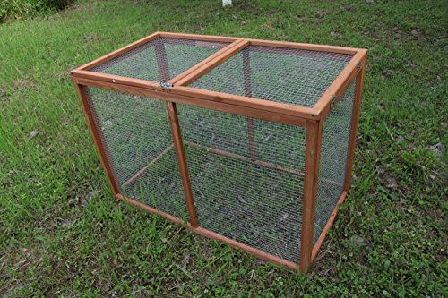 Chicken Coop Wooden Outdoor Cage Garden Backyard Hen House for 2-4 Chickens (40) Brown - size: 41.0"L x 22.0"W x 27.0"H