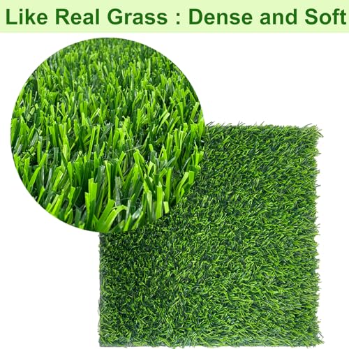 8 Pack 11.8"x11.8" Chicken Nesting Pads for Chicken Coop - Green | Reusable Plastic Artificial Grass Nesting Box Pads Washable Chicken Nesting Pads for Pet Garden Lawn Indoor Outdoor