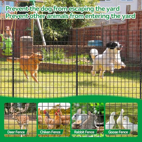 Welded Wire Fence, 100t(L) x 36inch(H) PVC Anti-Rust Coated Wire Mesh, 2 Inch x 3 Inch 16GA Garden Edging Border, Roll Metal Animal Barrier for Yard Vegetable Plant Protection Poultry Netting - size: 100ft(L) x 36inch(H)