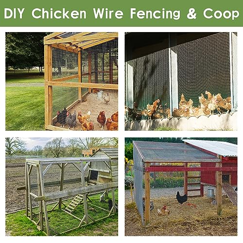 Tongmo 24" x 100' Black Hardware Cloth, 1inch Mesh Chicken Wire Fence, 19 Gauge Vinyl Coated Wire and Welded Wire Roll,Garden Fence, Poultry Netting for Rabbit/Duck/Chicken Coop