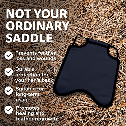 Hen Apron/Saddle, Single Strap, Small/Medium, Navy - color: Navy, size: Medium