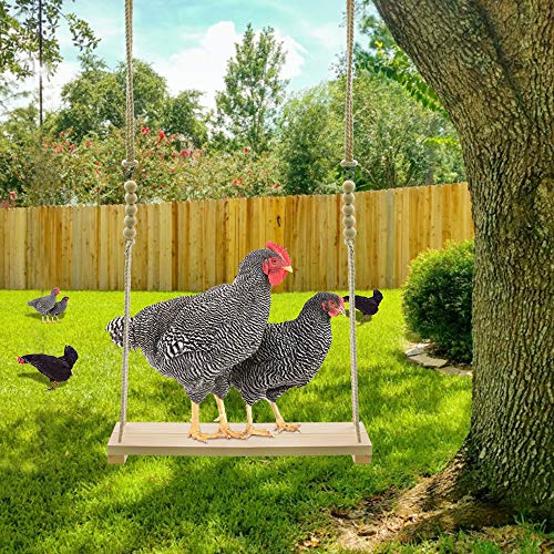 2 Pack Chicken Swing Toys, Wood Chicken Swing Toy | for Chickens Rooster Poultry Parrots - size: 2pcs Chicken Swings